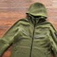 NIKE TECH FLEECE HOODIE x OLIVE GREEN