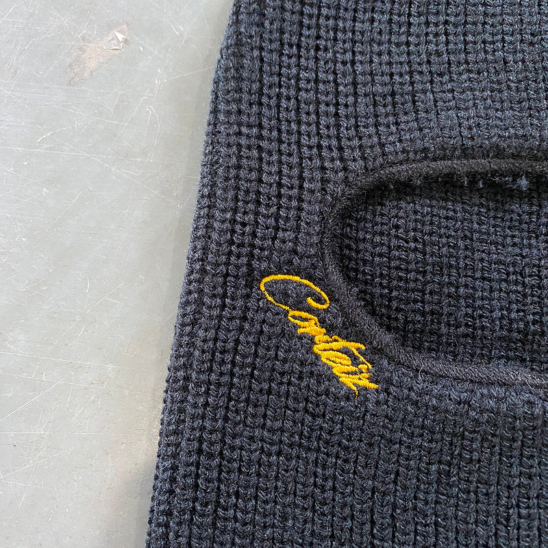 CORTEIZ KNIT BALACLAVA BLACK YELLOW