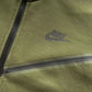 NIKE TECH FLEECE HOODIE x OLIVE GREEN