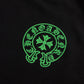 CHROME HEARTS GREEN HORSE SHOE LOGO SWEATSHIRT BLACK