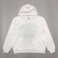 SP5DER OG RHINESTONE LOGO HOODIE WHITE