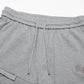 CHROME HEARTS HORSE SHOE LOGO SHORTS GREY
