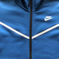 NIKE TECH FLEECE HOODIE x BLUE WHITE