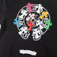 CHROME HEARTS COLORED CROSS HORSE SHOE LOGO SWEATSHIRT BLACK