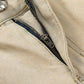 CHROME HEARTS ORANGE BROWN CROSS PATCH JEANS BEIGE