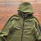 NIKE TECH FLEECE HOODIE x OLIVE GREEN