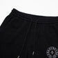 CHROME HEARTS PAINT DRIP SHORTS BLACK