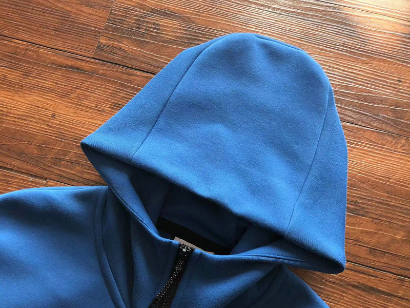 NIKE TECH FLEECE HOODIE x BLUE WHITE
