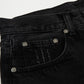CHROME HEARTS BLACK CROSS PATCH JORTS BLACK