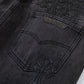 CHROME HEARTS BROWN CROSS PATCH JEANS BLACK