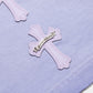 CHROME HEARTS CROSS PATCH T-SHIRT WASHED LIGHT BLUE