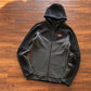 NIKE TECH FLEECE HOODIE x BLACK/DARK SMOKE GREY