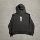 AMIRI LETTER LOGO HOODIE BLACK