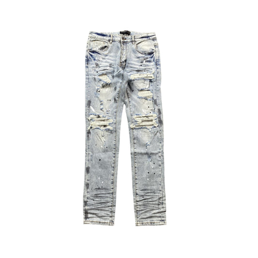 AMIRI MX1 PAINTER JEANS BLUE
