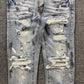 AMIRI MX1 PAINTER JEANS BLUE