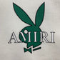 AMIRI PLAYBOY LOGO HOODIE WHITE GREEN
