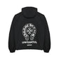 CHROME HEARTS ASYMMETRICAL ZIP HOODIE BLACK