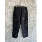 CHROME HEARTS BLACK DOUBLE KNEE CARPENTER JEANS