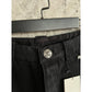 CHROME HEARTS BLACK DOUBLE KNEE CARPENTER JEANS