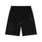 CHROME HEARTS HORSE SHOE LOGO SHORTS BLACK