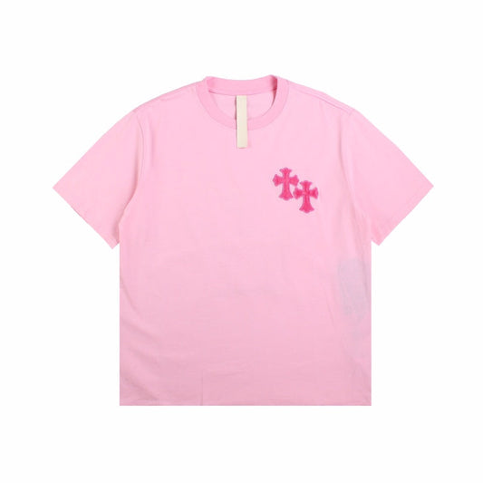 CHROME HEARTS HORSE SHOE LOGO T-SHIRT PINK