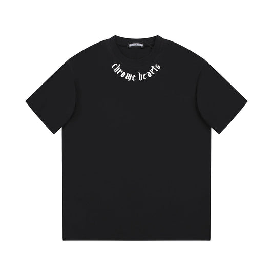 CHROME HEARTS LOGO COLLAR T-SHIRT BLACK