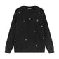 CHROME HEARTS METALLIC CROSS SWEATSHIRT BLACK