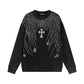 CHROME HEARTS RHINESTONE DESIGN SWEATSHIRT BLACK