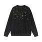CHROME HEARTS RHINESTONE NETWORK SWEATSHIRT WASHED BLACK