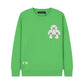 CHROME HEARTS WHITE CROSS PATCH SWEATSHIRT GREEN