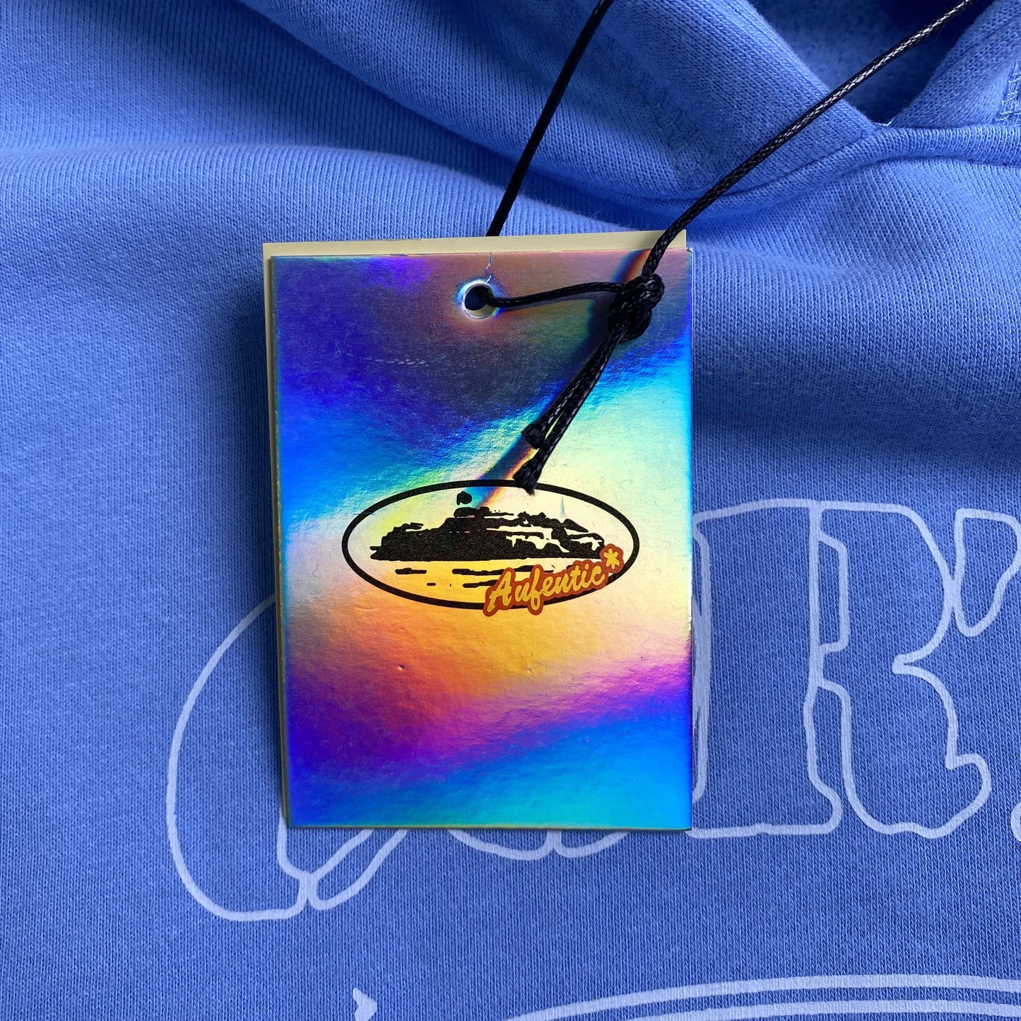 CORTEIZ ALCATRAZ HOODIE BABY BLU