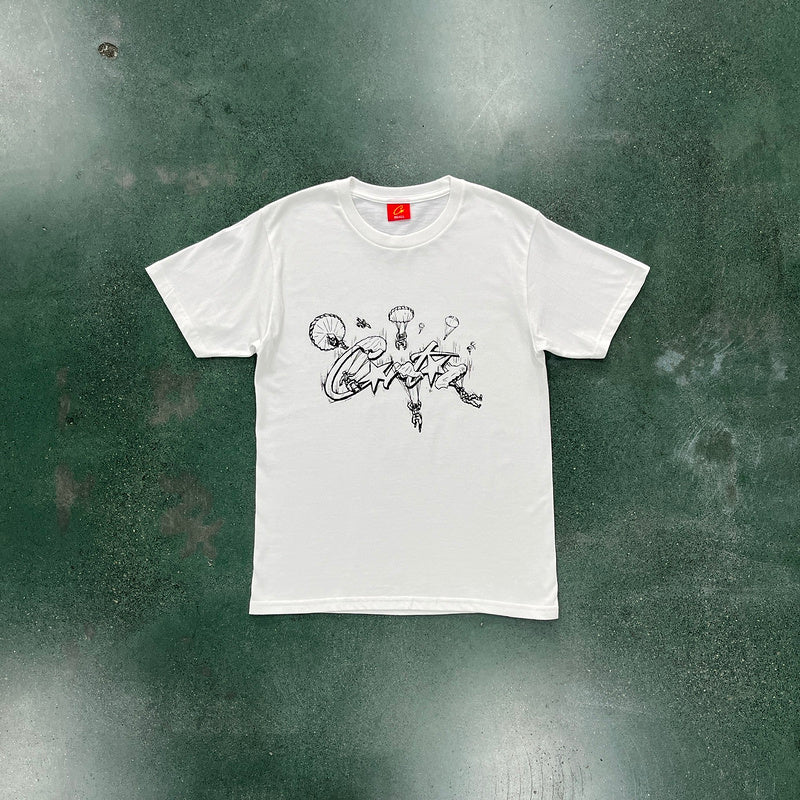 CORTEIZ ALLSTARZ SKYDIVER TEE WHITE