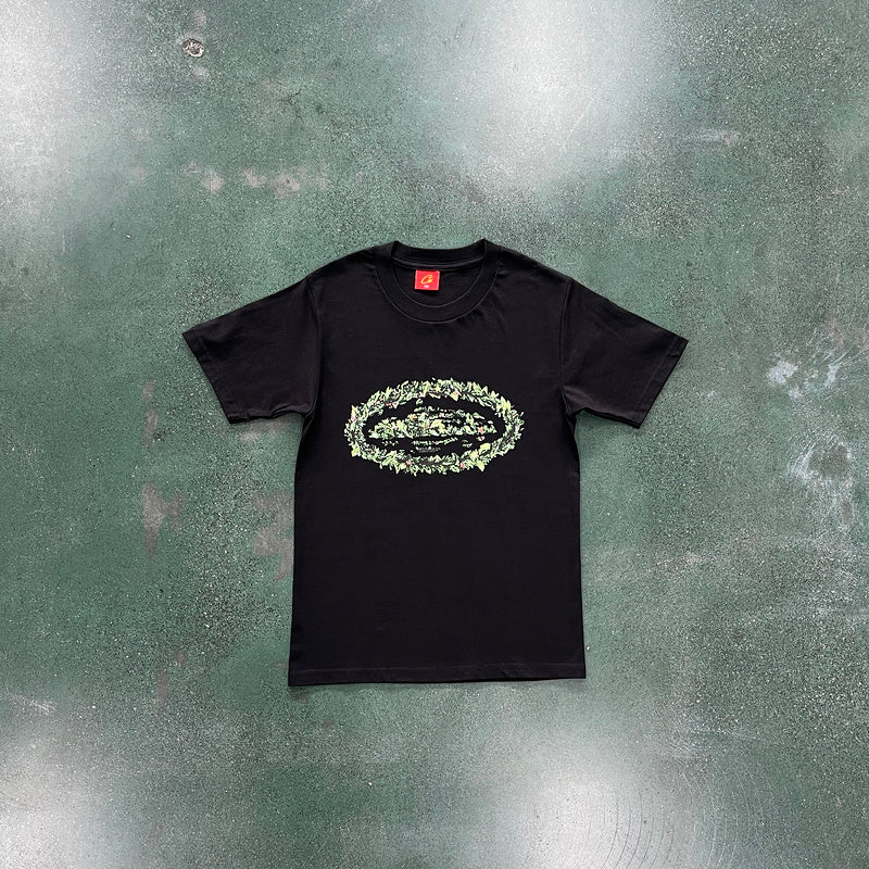 CORTEIZ GRASS ROUND TEE BLACK