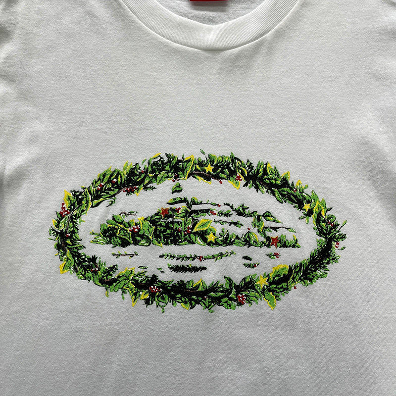 CORTEIZ GRASS ROUND TEE WHITE