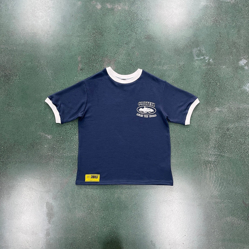 CORTEIZ INSIGNIA WAFFLE TEE NAVY