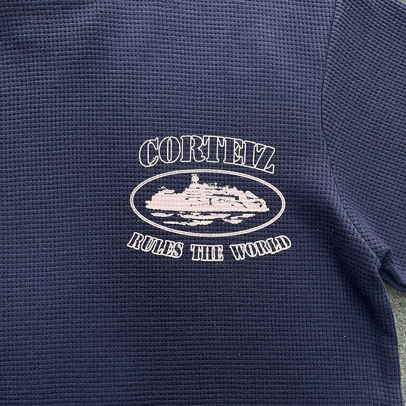 CORTEIZ INSIGNIA WAFFLE TEE NAVY