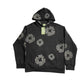 DENIM TEARS COTTON WREATH HOODIE MONOCHROME BLACK