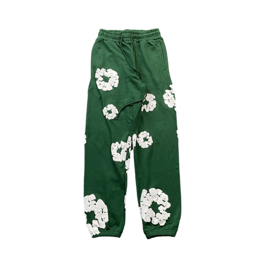 DENIM TEARS COTTON WREATH SWEATPANTS DARK GREEN