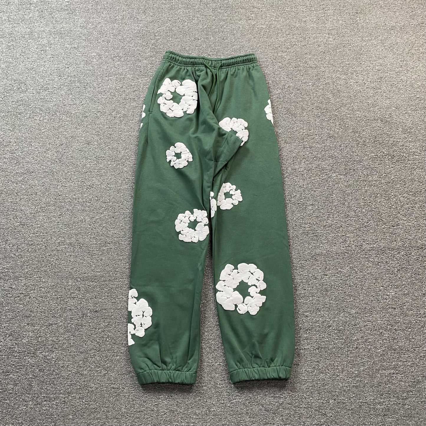DENIM TEARS COTTON WREATH SWEATPANTS GREEN