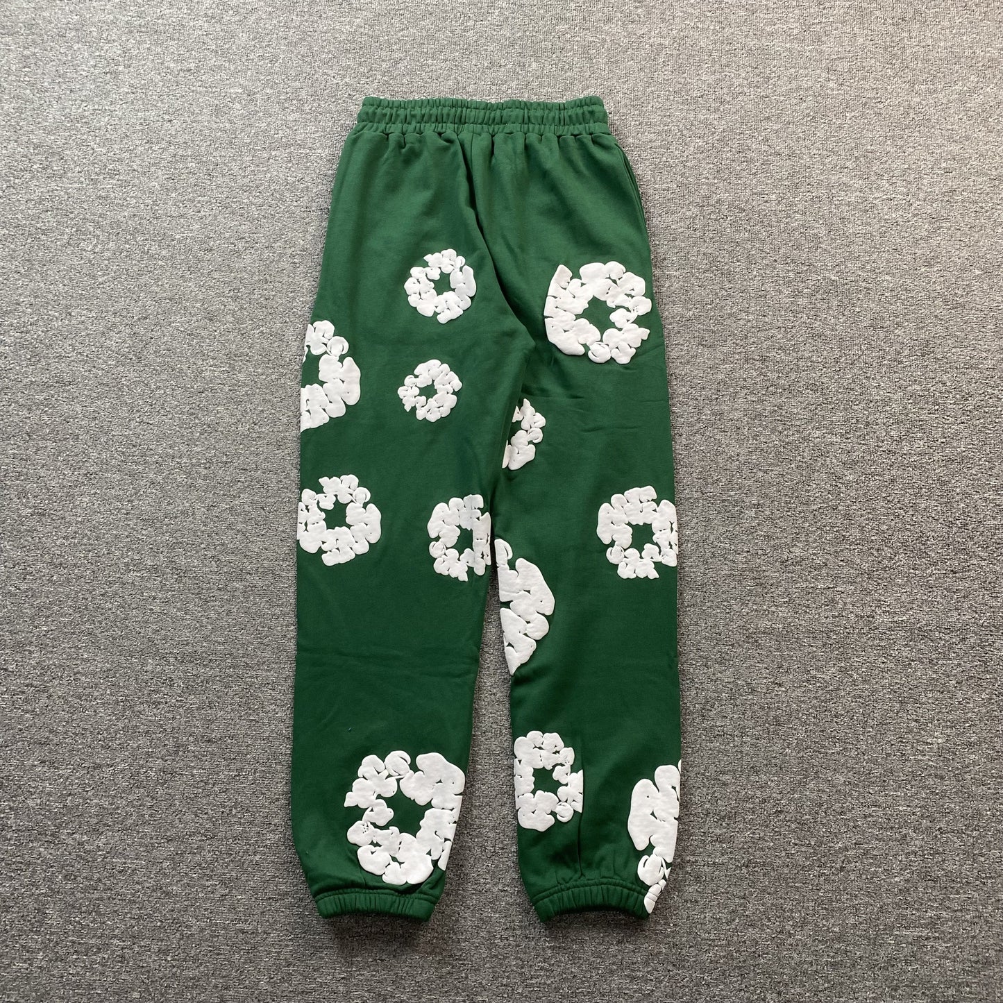 DENIM TEARS COTTON WREATH SWEATPANTS DARK GREEN