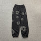 DENIM TEARS COTTON WREATH SWEATPANTS MONOCHROME BLACK