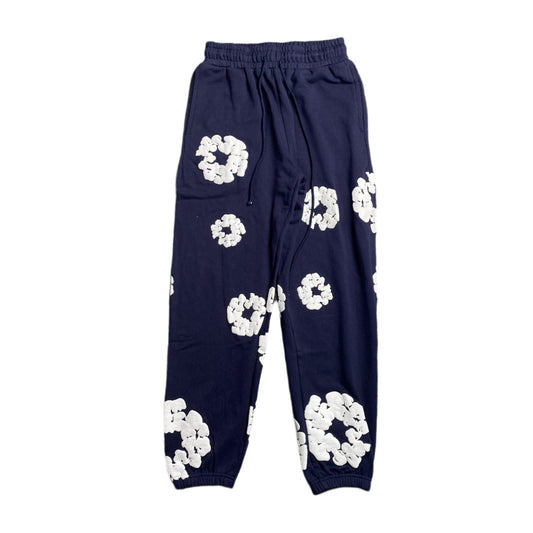 DENIM TEARS COTTON WREATH SWEATPANTS NAVY