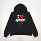 SP5DER I HEART SP5 SOUVENIR HOODIE BLACK