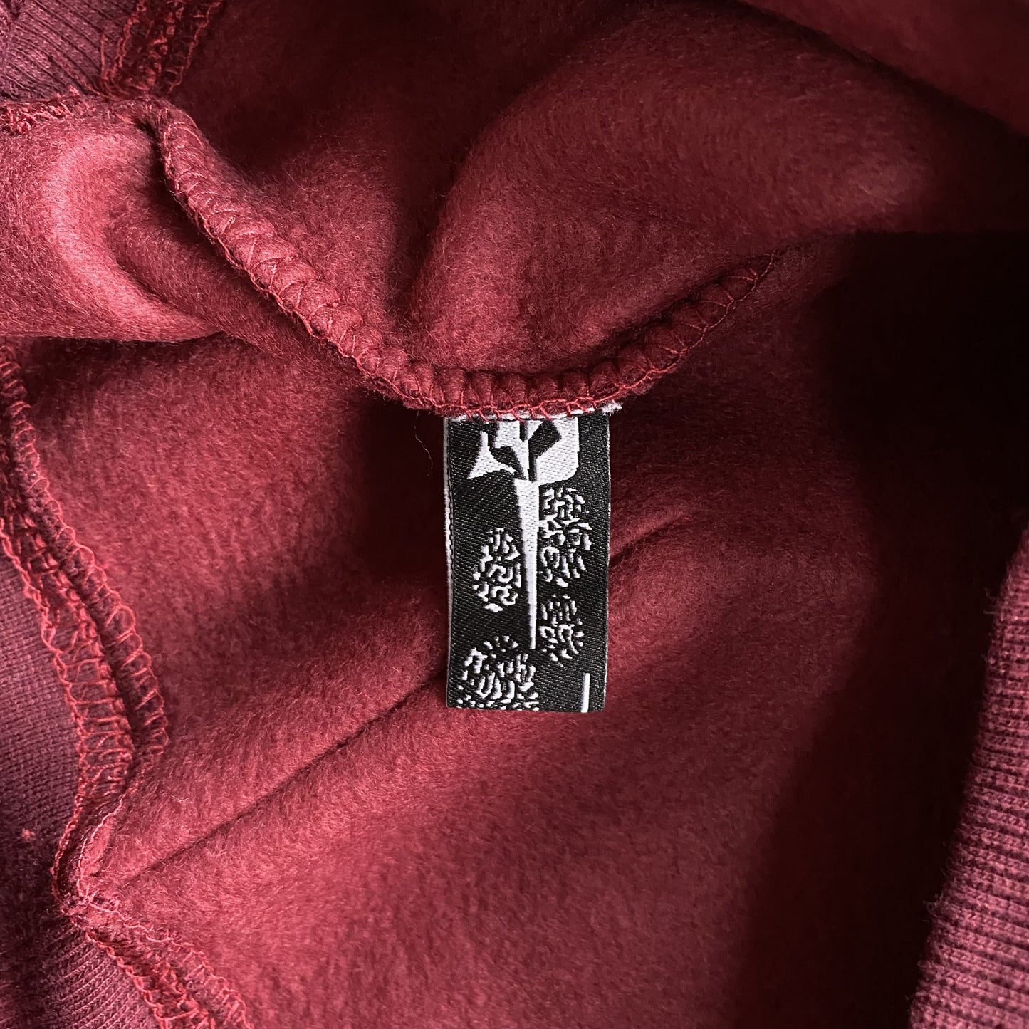 SP5DER NOCTURNAL HIGHWAY HOODIE BURGUNDY