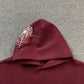 SP5DER NOCTURNAL HIGHWAY HOODIE BURGUNDY