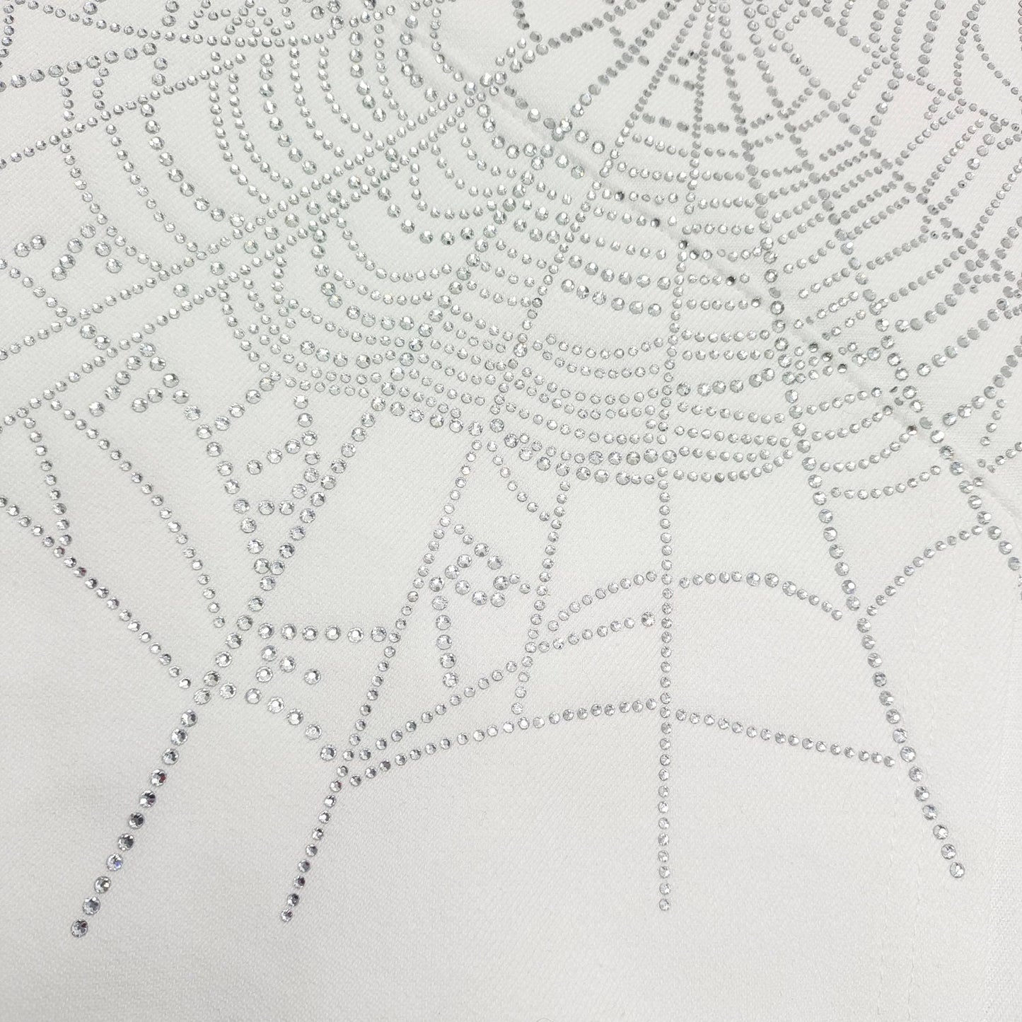 SP5DER OG RHINESTONE LOGO HOODIE WHITE