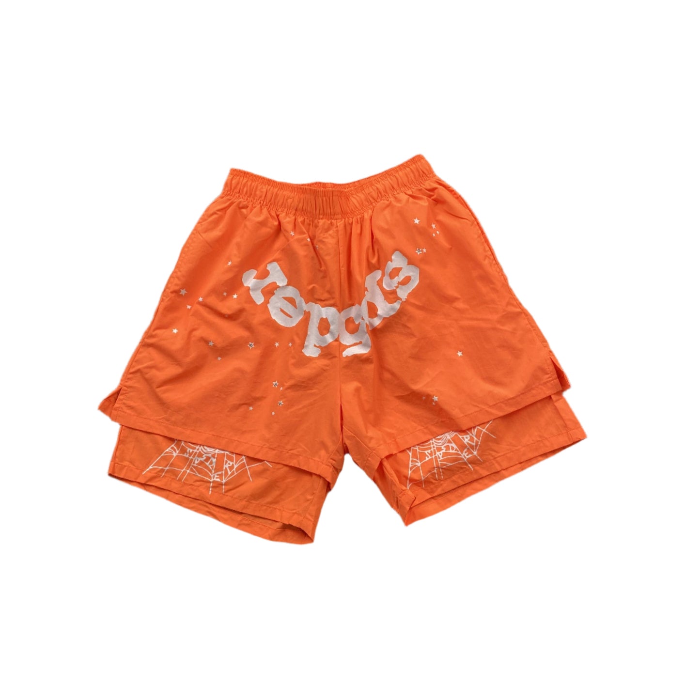 SP5DER OG WEB DOUBLE LAYER SHORT ORANGE
