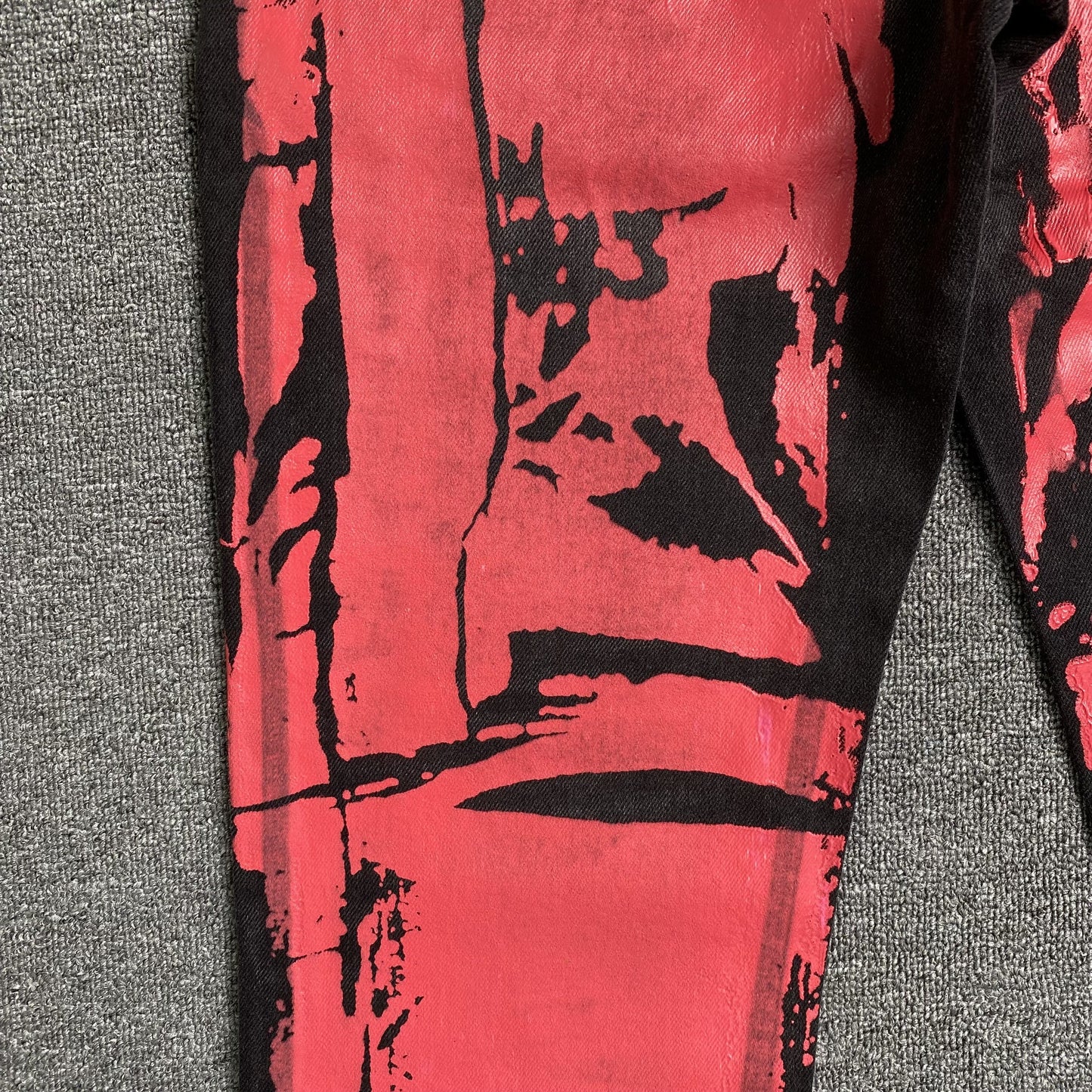 SP5DER PAINTED MOTO DENIM BLACK