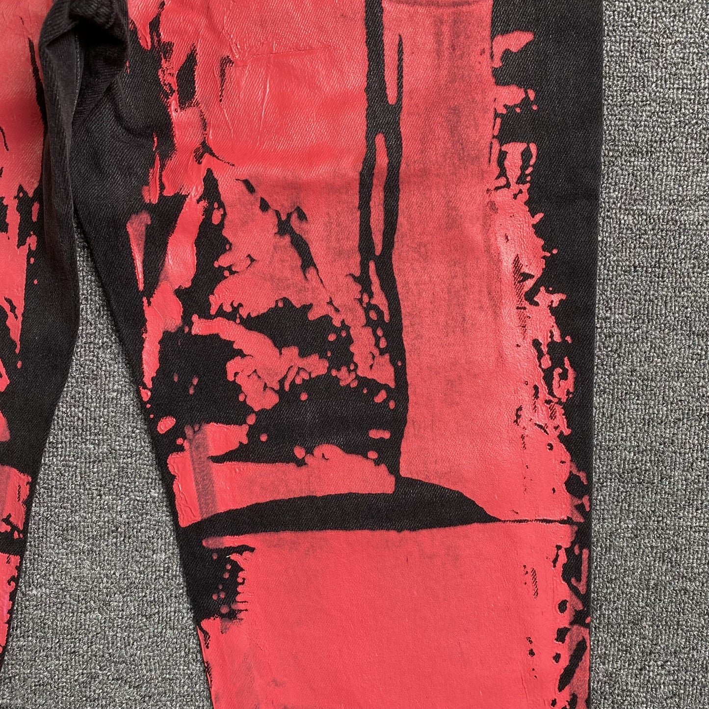 SP5DER PAINTED MOTO DENIM BLACK