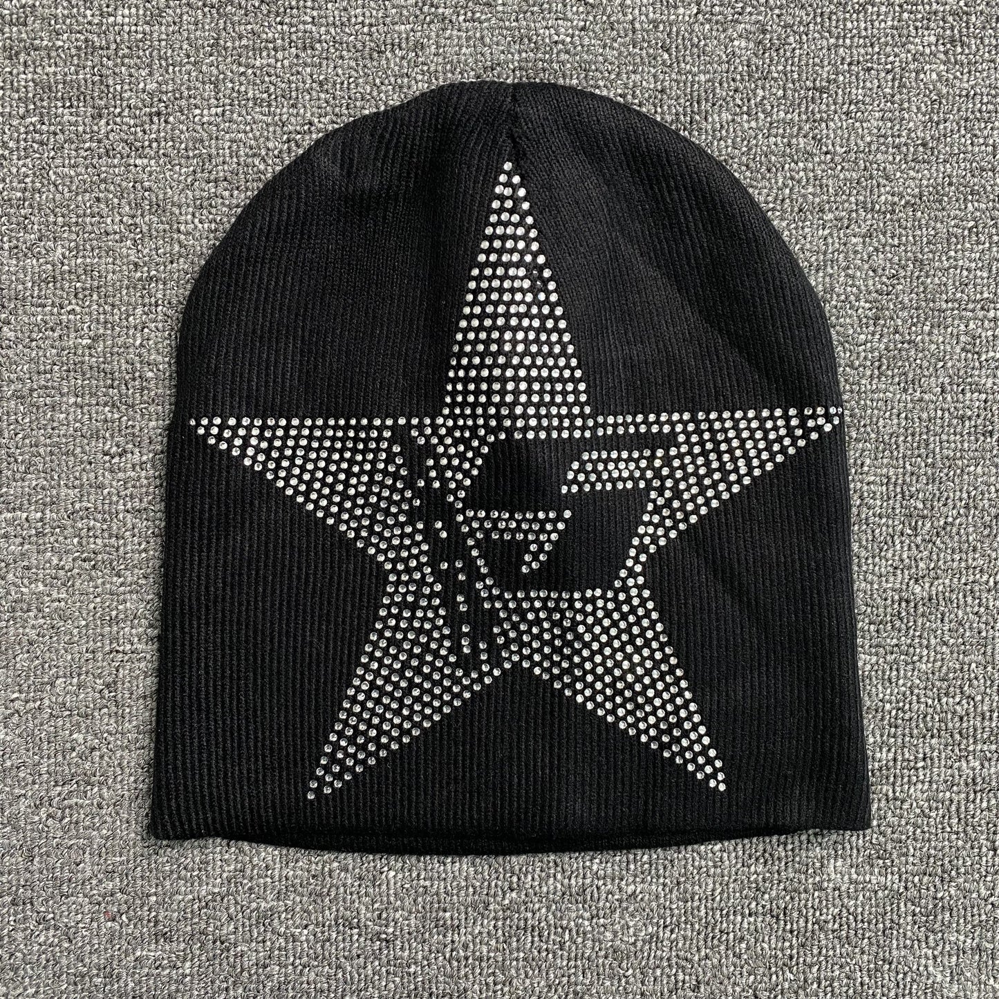 SP5DER STAR RHINESTONE SKULLY BLACK